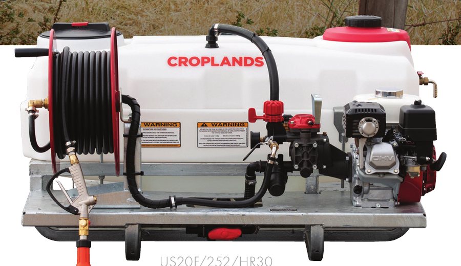 NEW 200L traymount sprayer with galvanised frame, honda powered 25 L/min AR pump