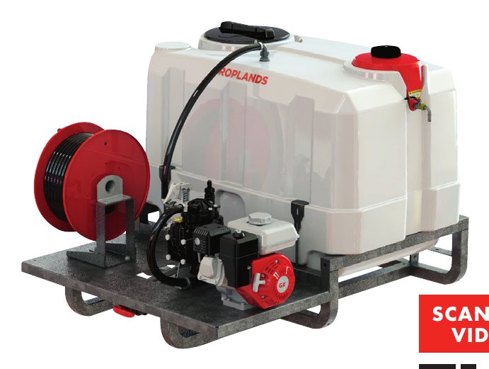 600 LTr Traymount , AR30 Pump, Manual 2 Tap controls, Manual 30 mtr Hose reel an